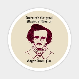 Edgar Allan Poe Master of Horror Magnet